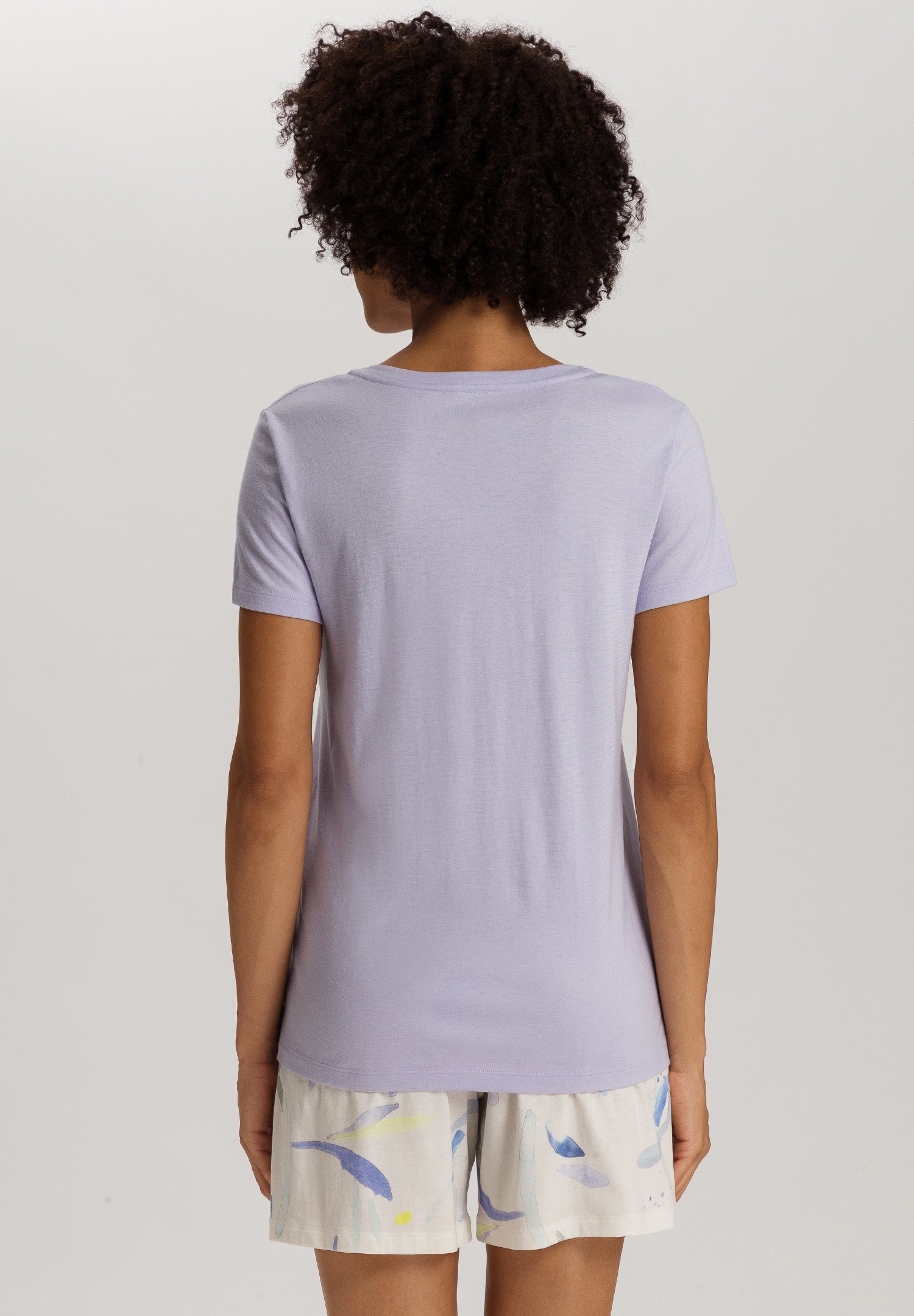 Sleep And Lounge Relaxed V-Neck Top | Purple Heather 74842-2474