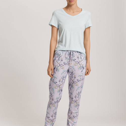 Sleep And Lounge Relaxed V-Neck Top | Delicate Blue 74842-2535