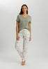 Sleep And Lounge Relaxed V-Neck Top | Crystal Green 74842-2732