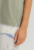 Sleep And Lounge Relaxed V-Neck Top | Crystal Green 74842-2732