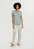 Sleep And Lounge Relaxed V-Neck T-Shirt | Dark Seafoam 74842-2733