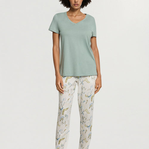 Sleep And Lounge Relaxed V-Neck T-Shirt | Dark Seafoam 74842-2733