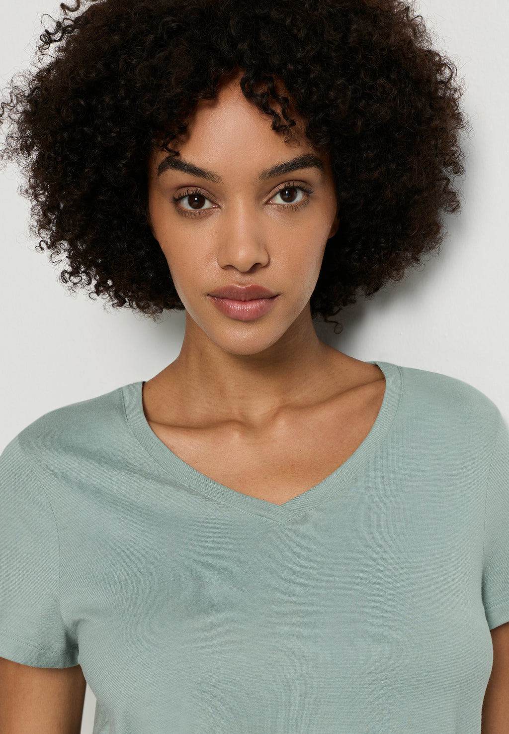 Sleep And Lounge Relaxed V-Neck T-Shirt | Dark Seafoam 74842-2733