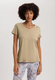Sleep And Lounge Relaxed V-Neck Top | Lemon Pepper 74842-2810