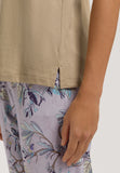Sleep And Lounge Relaxed V-Neck Top | Lemon Pepper 74842-2810
