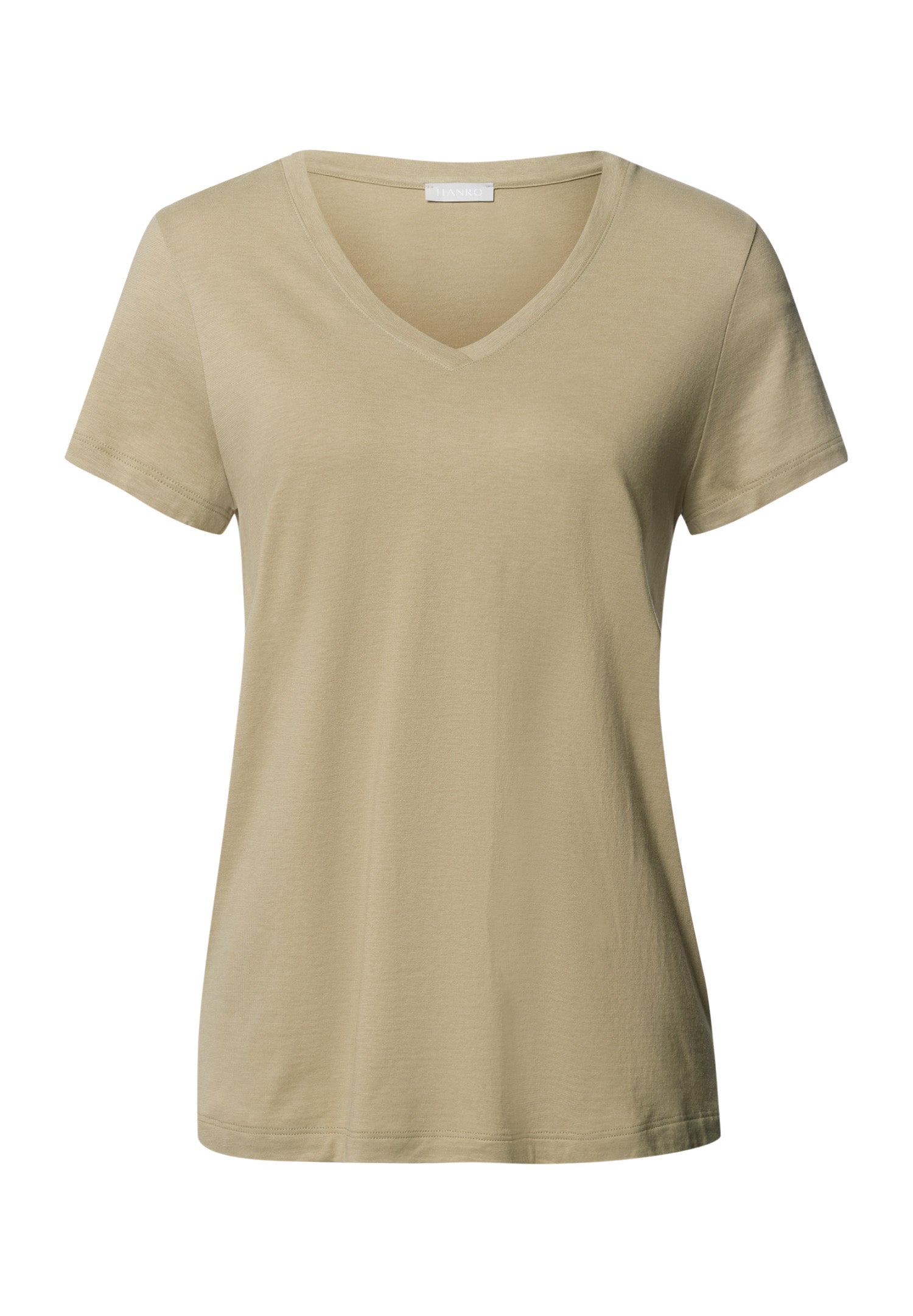 Sleep And Lounge Relaxed V-Neck Top | Lemon Pepper 74842-2810