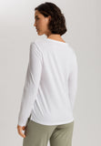 Sleep And Lounge Relaxed Round Neck Top | White 74844-101