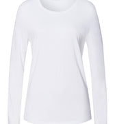 Sleep And Lounge Relaxed Round Neck Top | White 74844-101