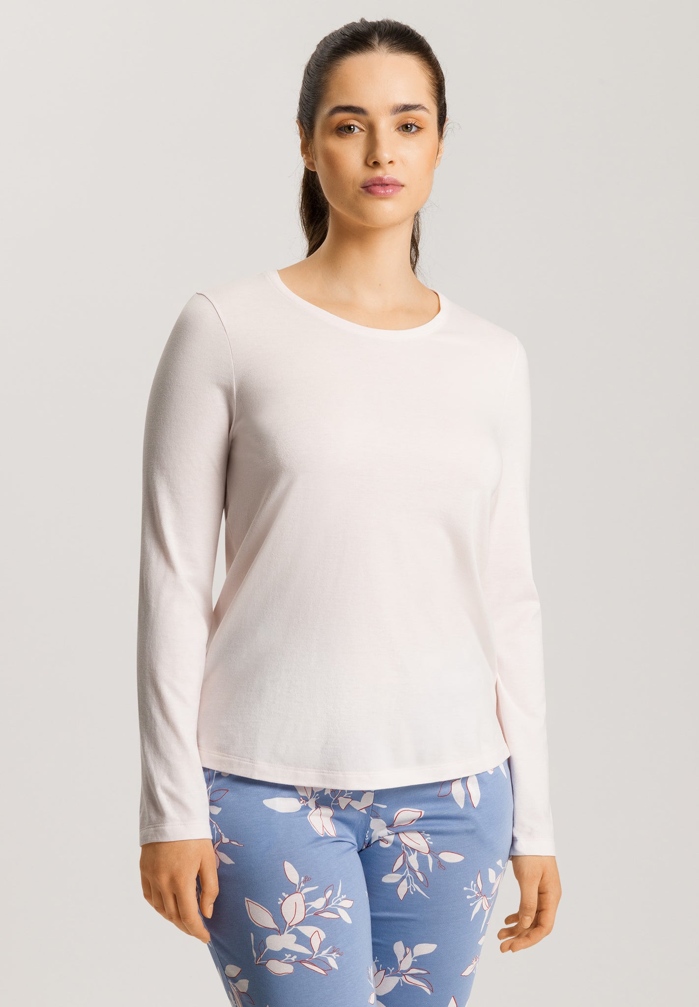 74844 Sleep And Lounge Long Sleeve Shirt - 1393 Rose Cream