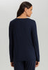 Sleep And Lounge Relaxed Round Neck Top | Deep Navy 74844-1610