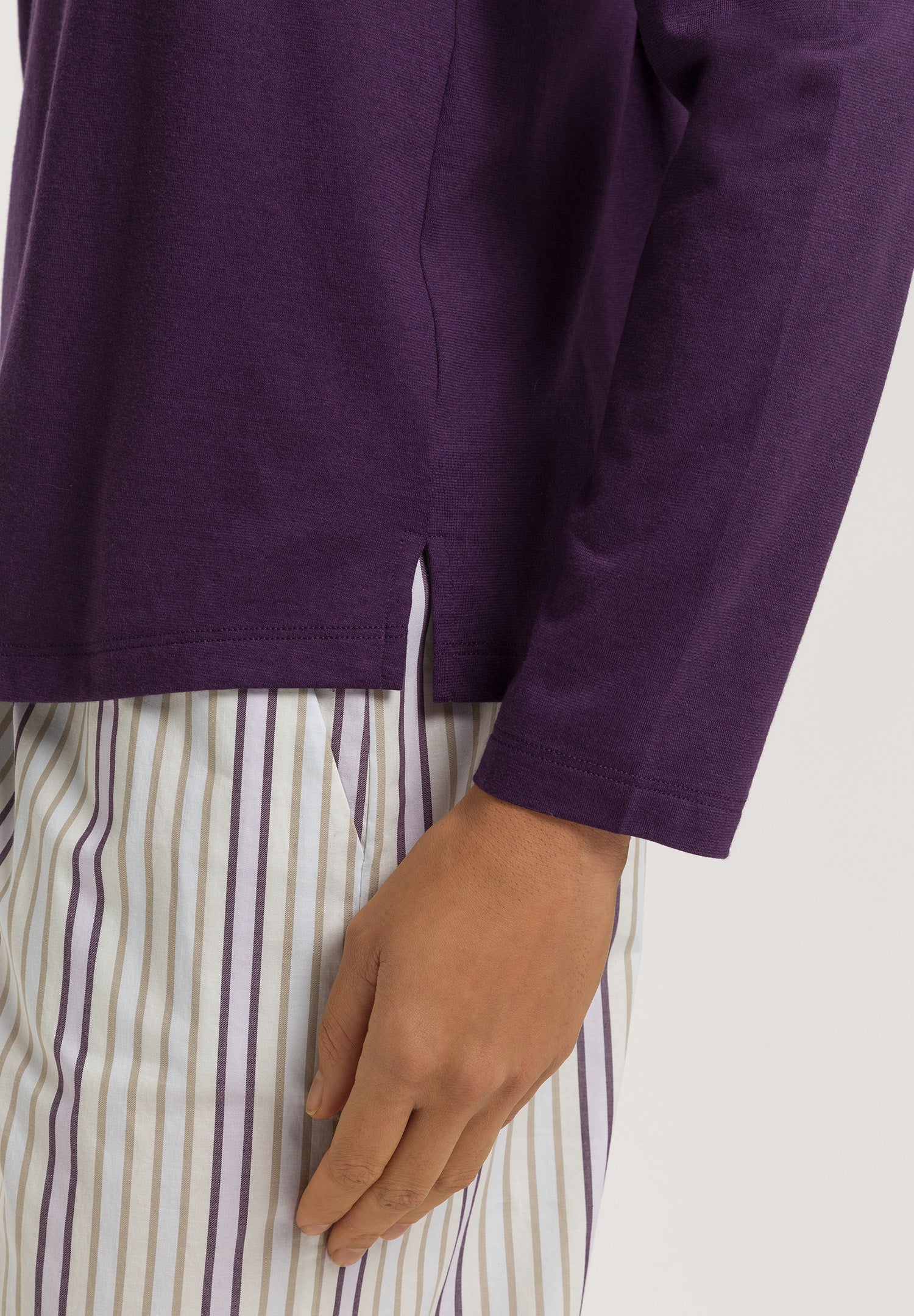 Sleep And Lounge Relaxed Round Neck Top | Amethyst 74844-2431