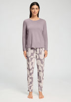 Sleep And Lounge Relaxed Round Neck Top | Stormy Rose 74844-2467