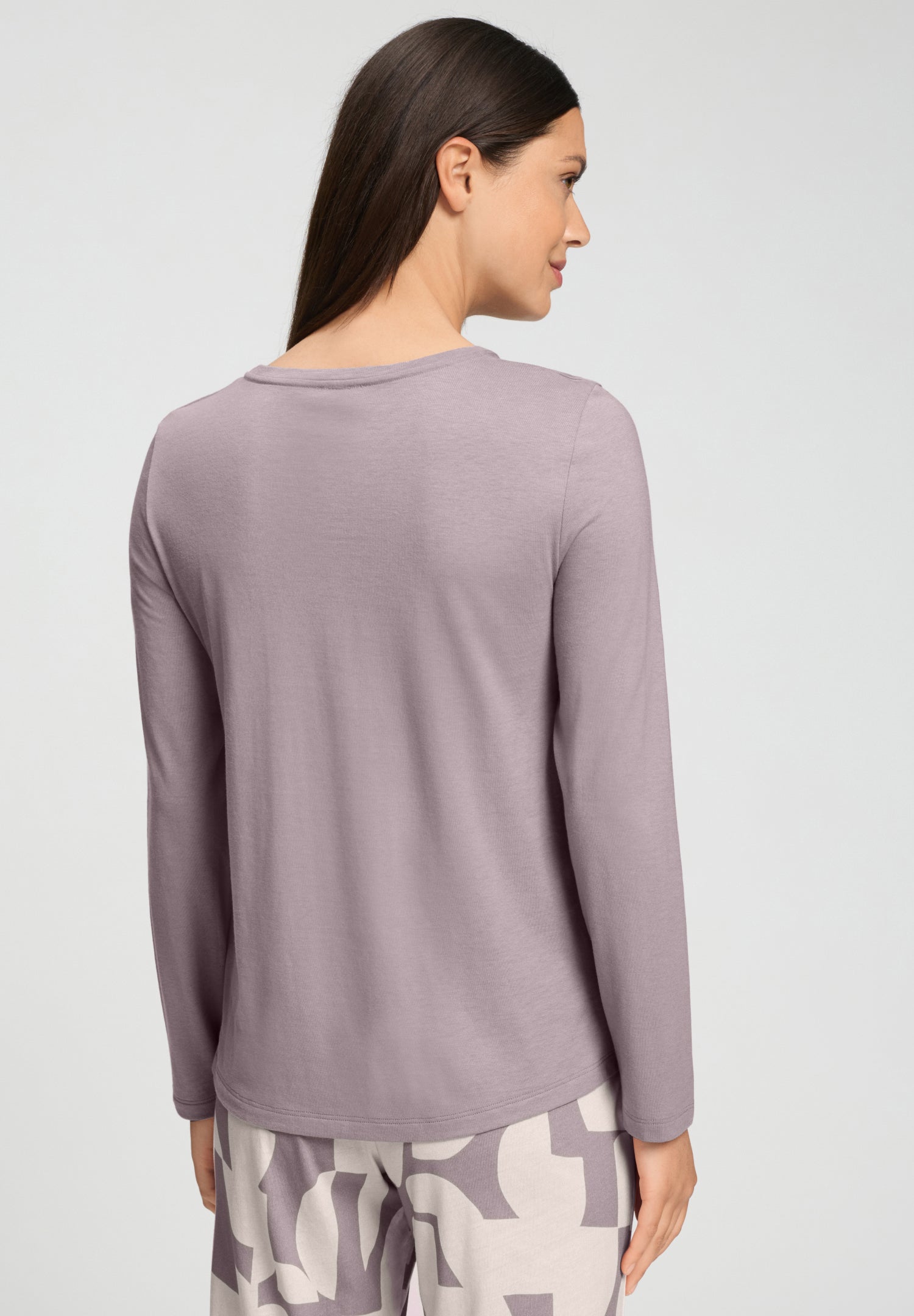 Sleep And Lounge Relaxed Round Neck Top | Stormy Rose 74844-2467