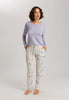 Sleep And Lounge Relaxed Round Neck Top | Purple Heather 74844-2474