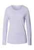 Sleep And Lounge Relaxed Round Neck Top | Purple Heather 74844-2474
