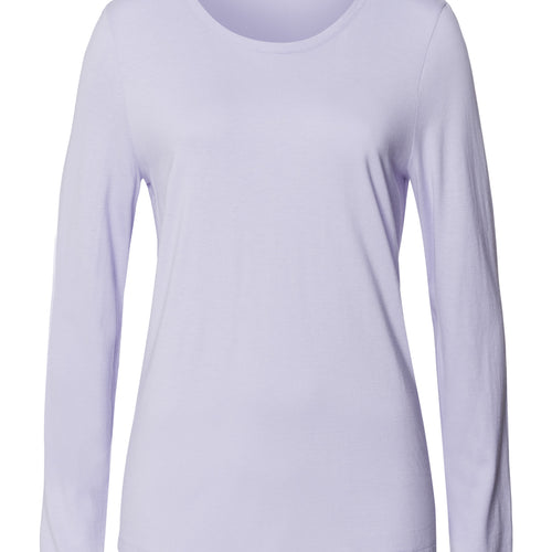 Sleep And Lounge Relaxed Round Neck Top | Purple Heather 74844-2474