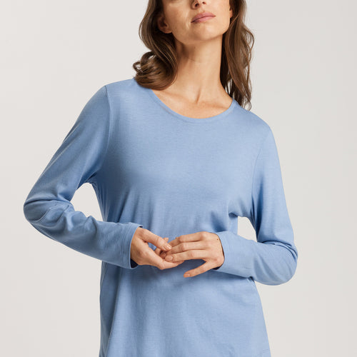 74844 Sleep And Lounge Long Sleeve Shirt - 2533 Endless Blue