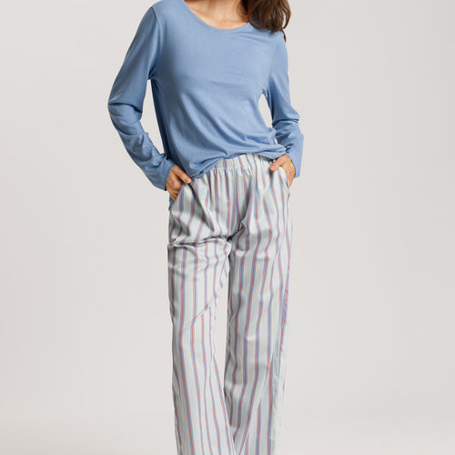 74844 Sleep And Lounge Long Sleeve Shirt - 2533 Endless Blue