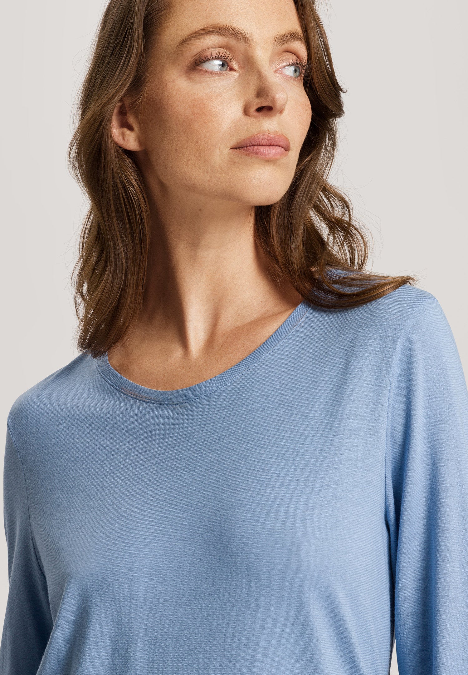 74844 Sleep And Lounge Long Sleeve Shirt - 2533 Endless Blue