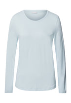 Sleep And Lounge Relaxed Round Neck Top | Delicate Blue 74844-2535