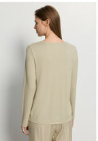 Sleep And Lounge Relaxed Round Neck Top | Olive Stem 74844-2661