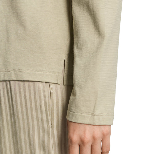 Sleep And Lounge Relaxed Round Neck Top | Olive Stem 74844-2661