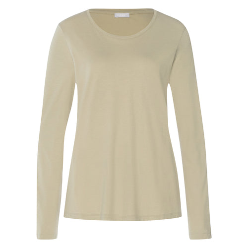 Sleep And Lounge Relaxed Round Neck Top | Olive Stem 74844-2661
