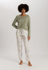 Sleep And Lounge Relaxed Round Neck Top | Crystal Green 74844-2732
