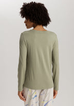 Sleep And Lounge Relaxed Round Neck Top | Crystal Green 74844-2732