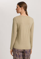 Sleep And Lounge Relaxed Round Neck Top | Lemon Pepper 74844-2810
