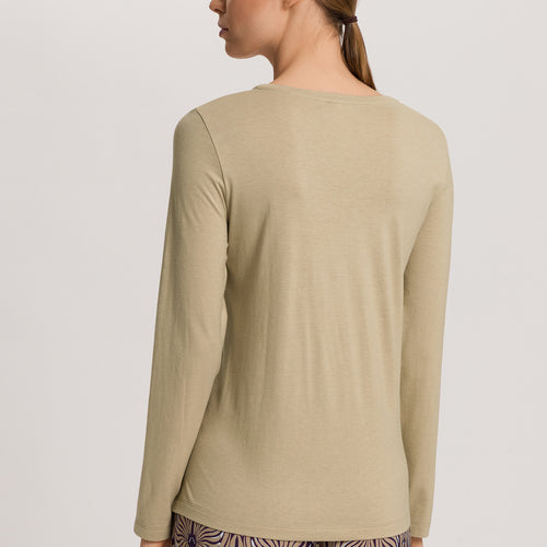 Sleep And Lounge Relaxed Round Neck Top | Lemon Pepper 74844-2810