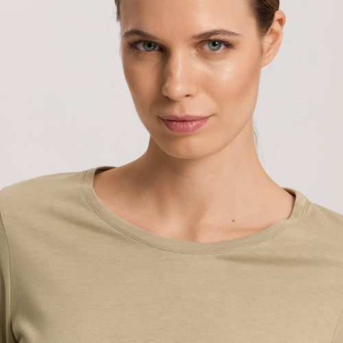 Sleep And Lounge Relaxed Round Neck Top | Lemon Pepper 74844-2810