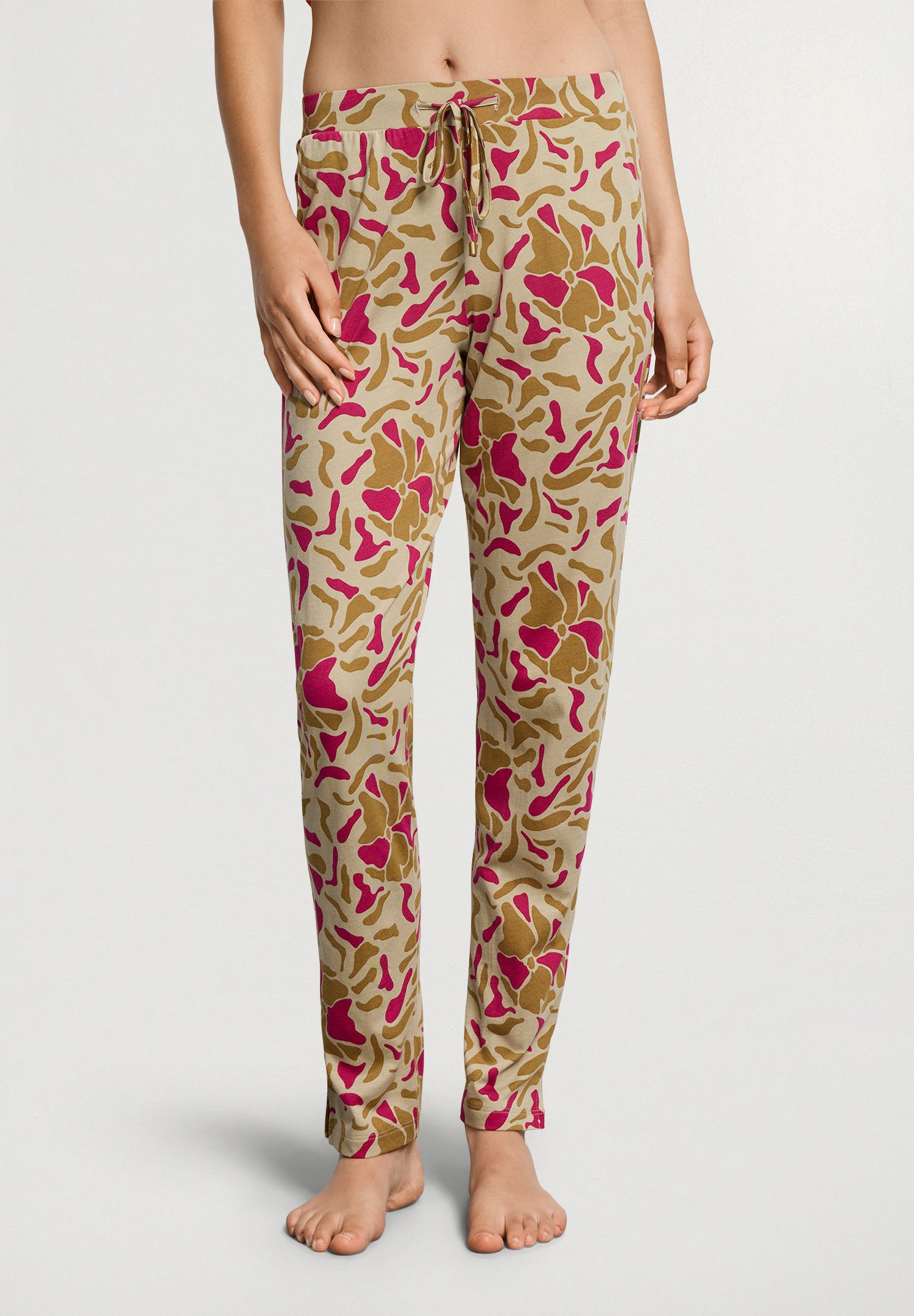 Sleep And Lounge Cotton and TENCEL™ Pants | Illustrated Petals 74845-3073