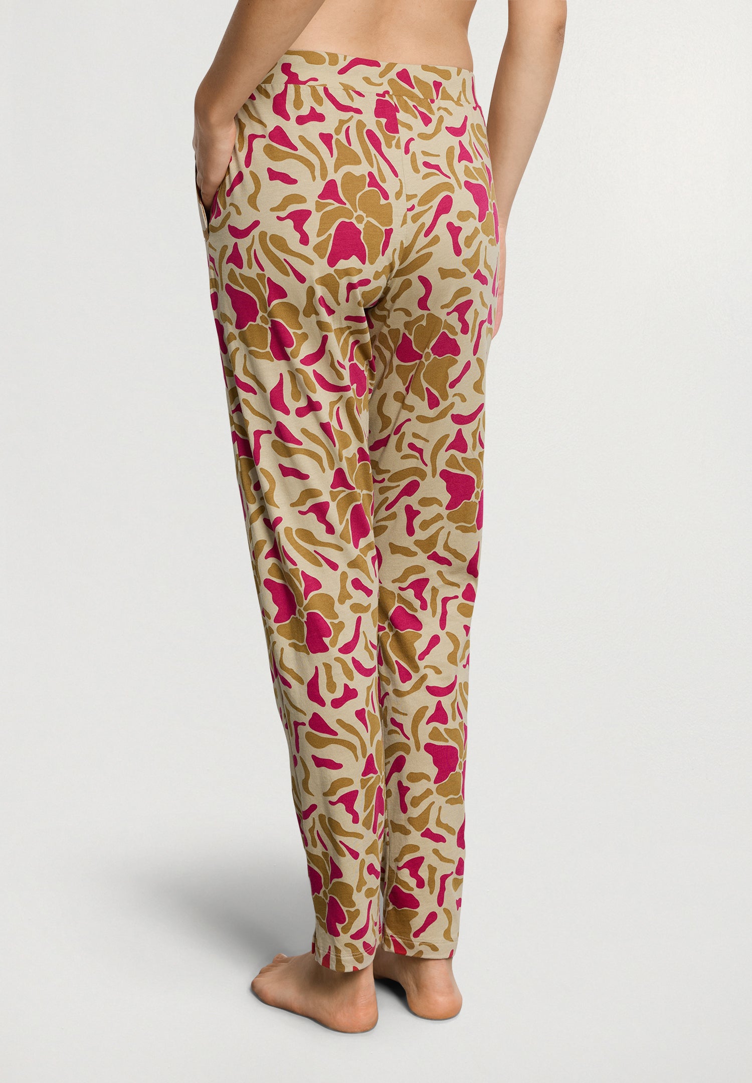 Sleep And Lounge Cotton and TENCEL™ Pants | Illustrated Petals 74845-3073