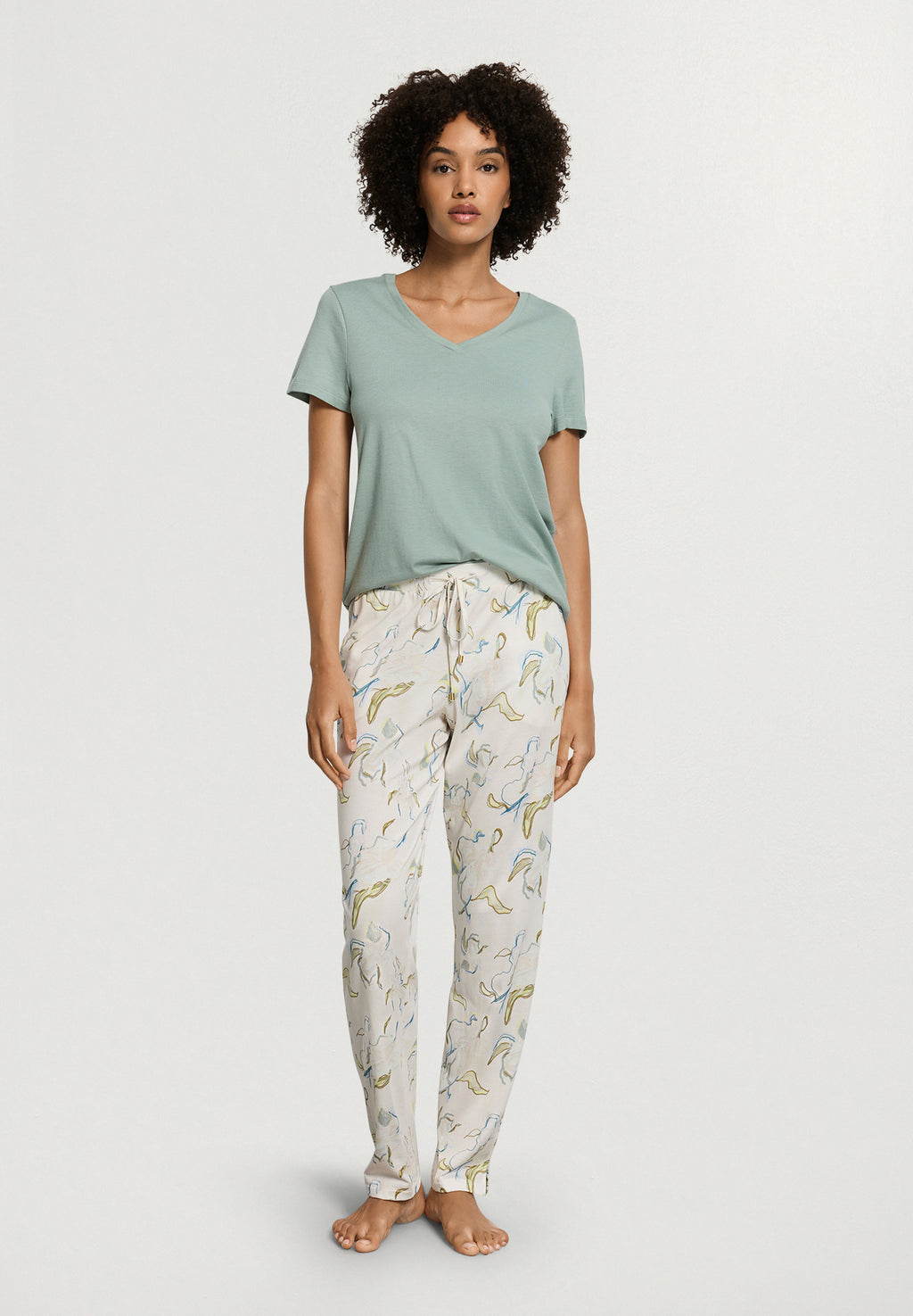 Sleep And Lounge Cotton and TENCEL™ Pants | Flowing Paint 74845-3074
