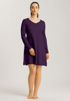 Sleep And Lounge Long Sleeve Nightgown 95cm | Amethyst 74847-2431