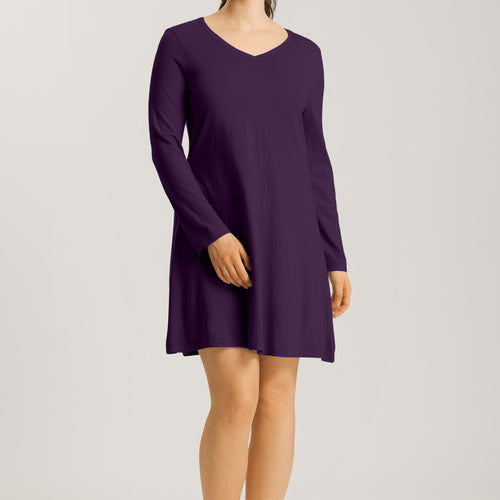 Sleep And Lounge Long Sleeve Nightgown 95cm | Amethyst 74847-2431