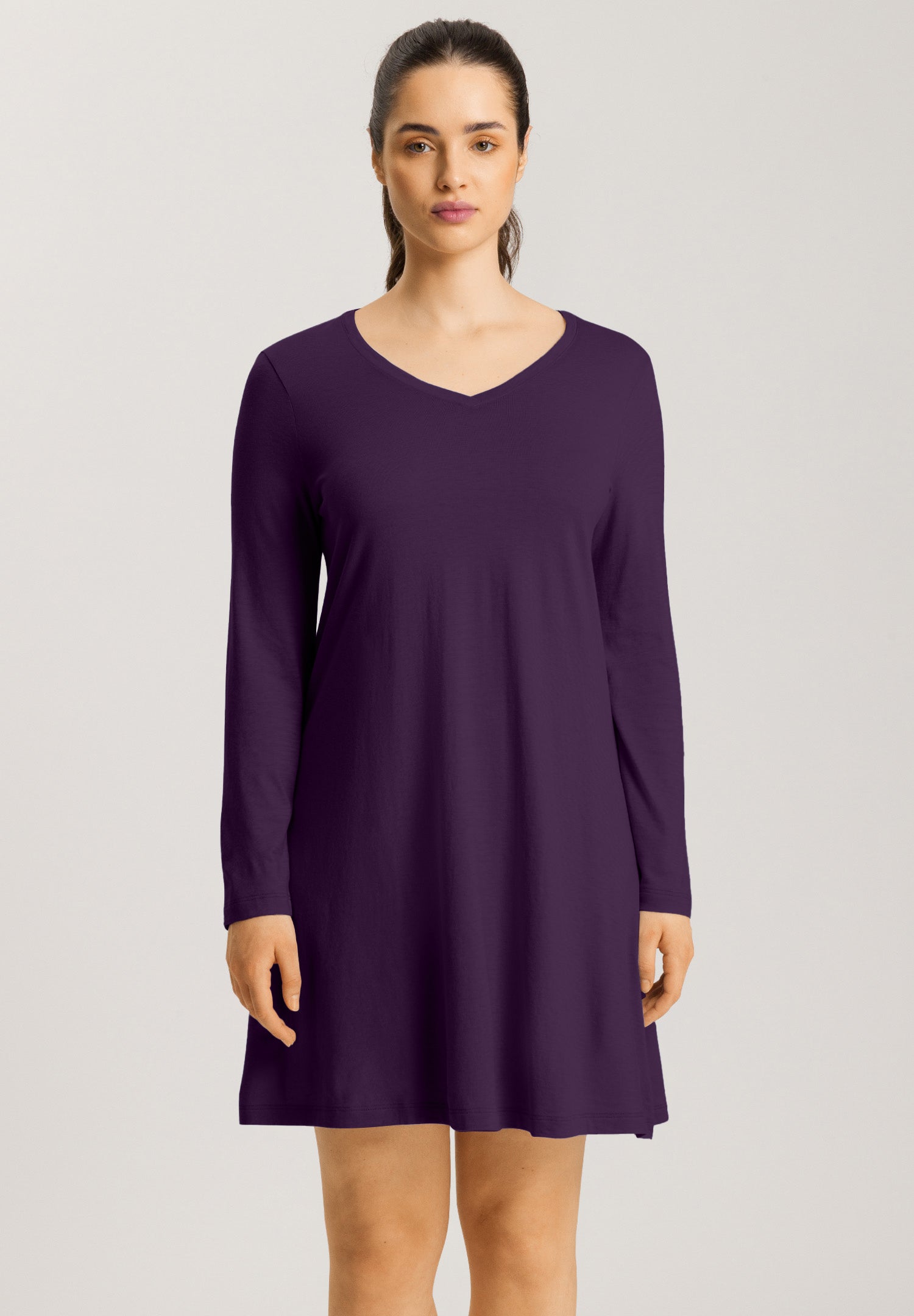 Sleep And Lounge Long Sleeve Nightgown 95cm | Amethyst 74847-2431