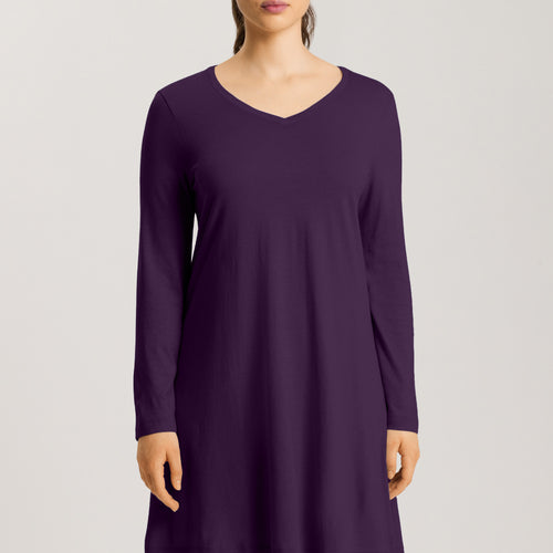 Sleep And Lounge Long Sleeve Nightgown 95cm | Amethyst 74847-2431