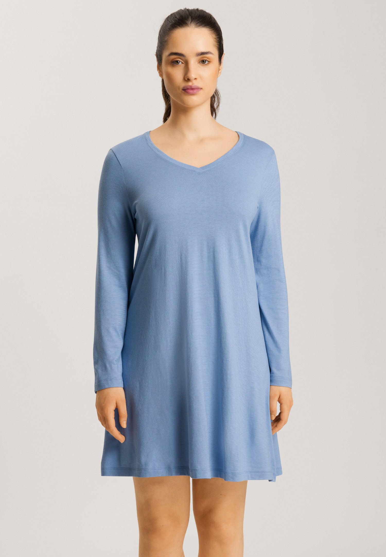 74847 Sleep And Lounge Long Sleeve Nightgown 95cm - 2533 Endless Blue