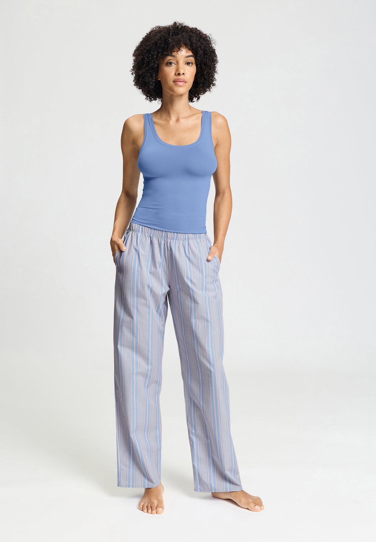 Sleep And Lounge Cotton Pajama Pants | Lilian Stripes 74848-3157