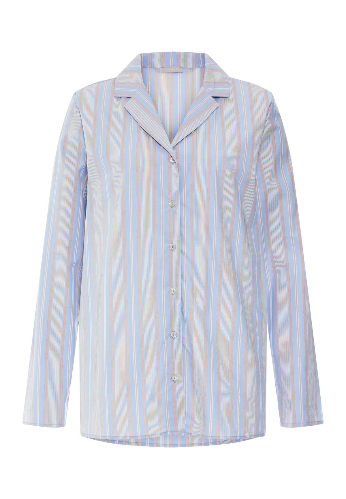 Sleep And Lounge Cotton Pajama Shirt | Lilian Stripes 74849-3157