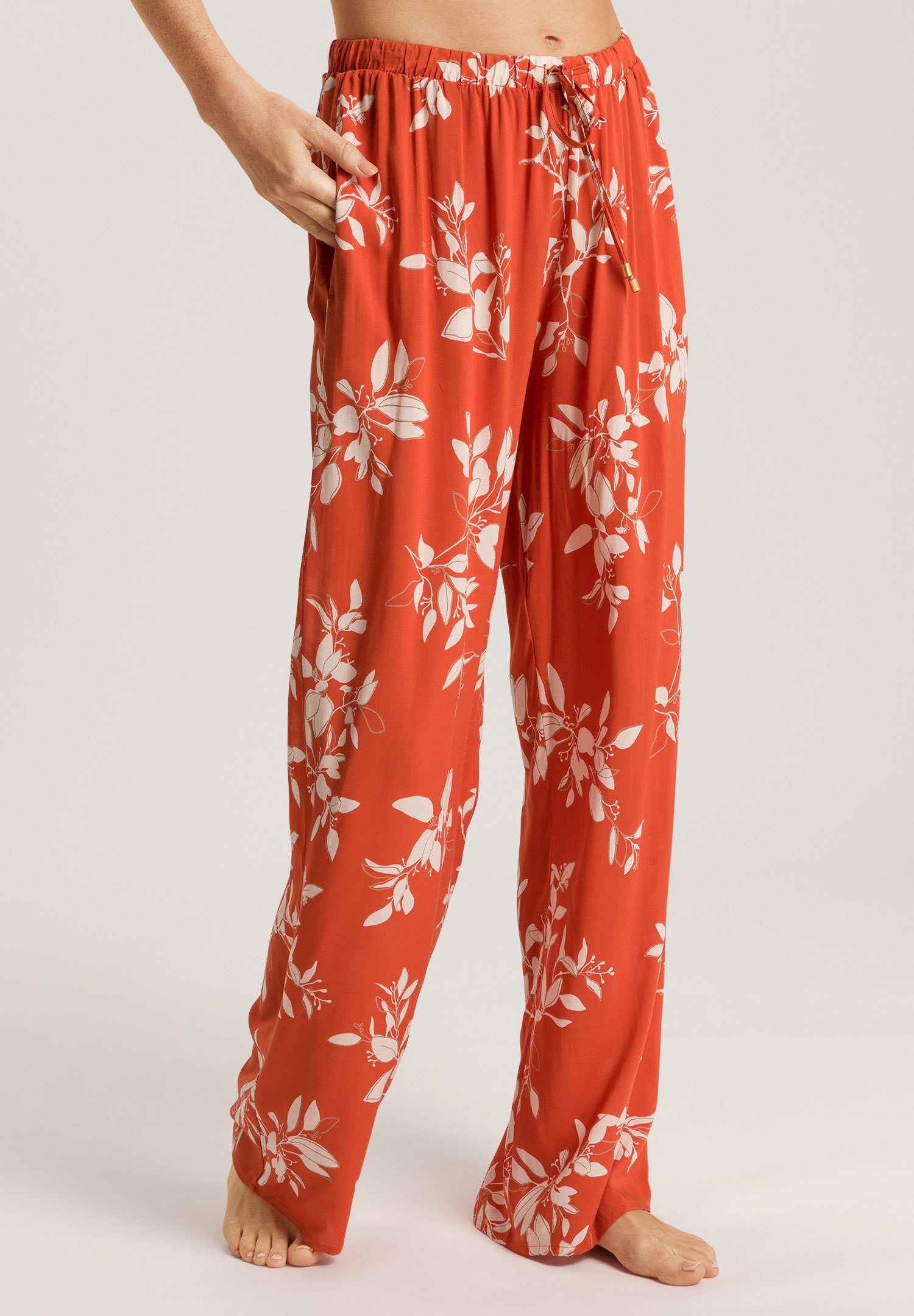 74850 Sleep And Lounge Pants - 2159 Tangerine Flowers