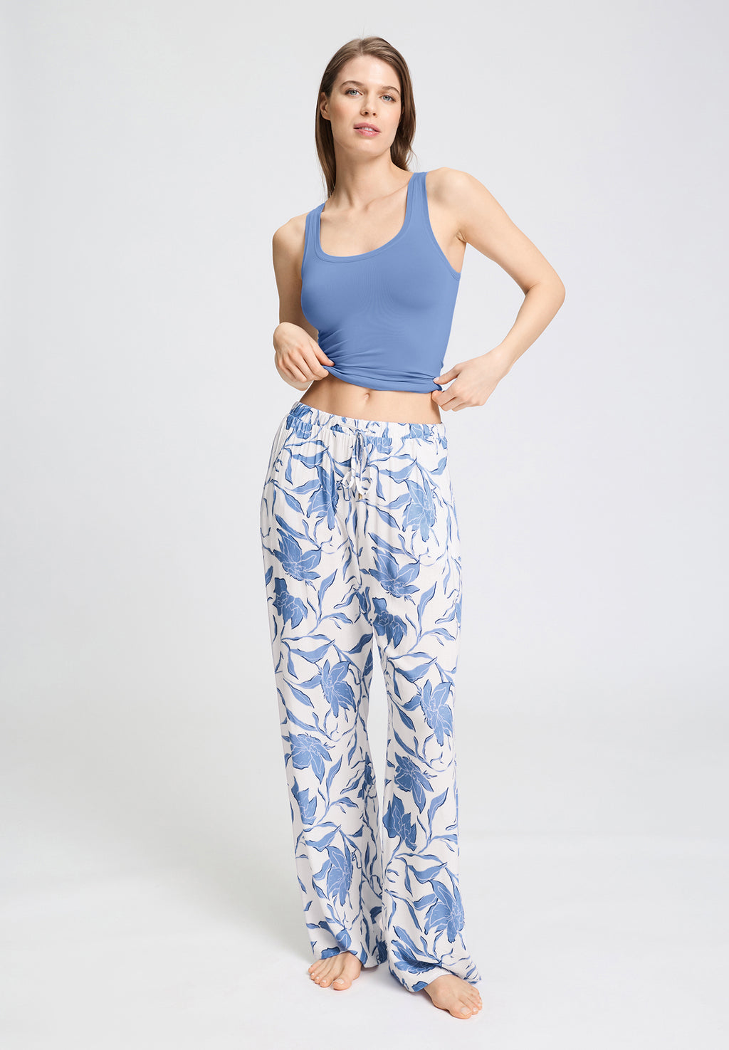 Sleep And Lounge Soft Woven Pants | Smog 74850-3150