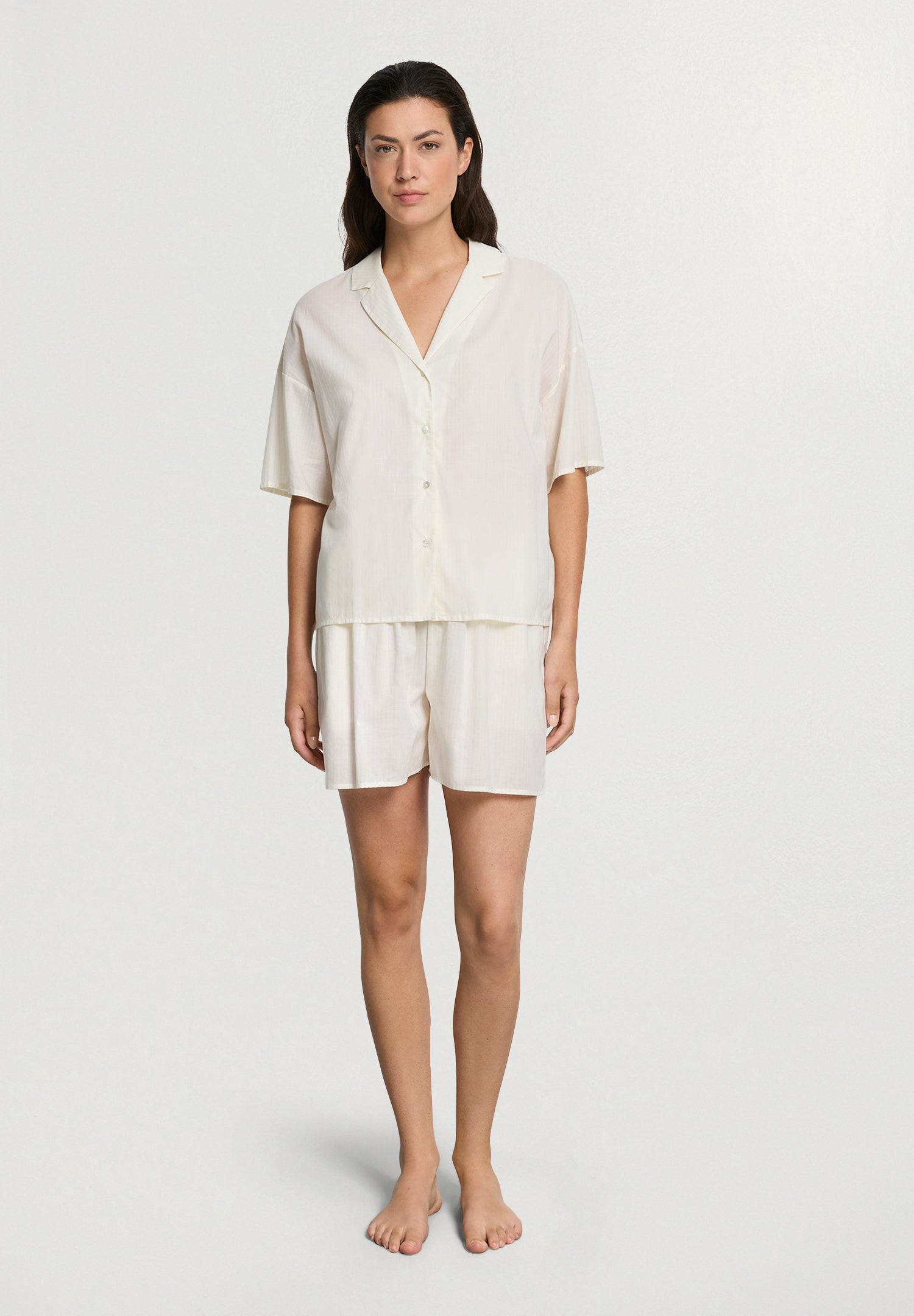 Sleep And Lounge Relaxed Cotton Shorts | Jolly Citrus 74854-3078