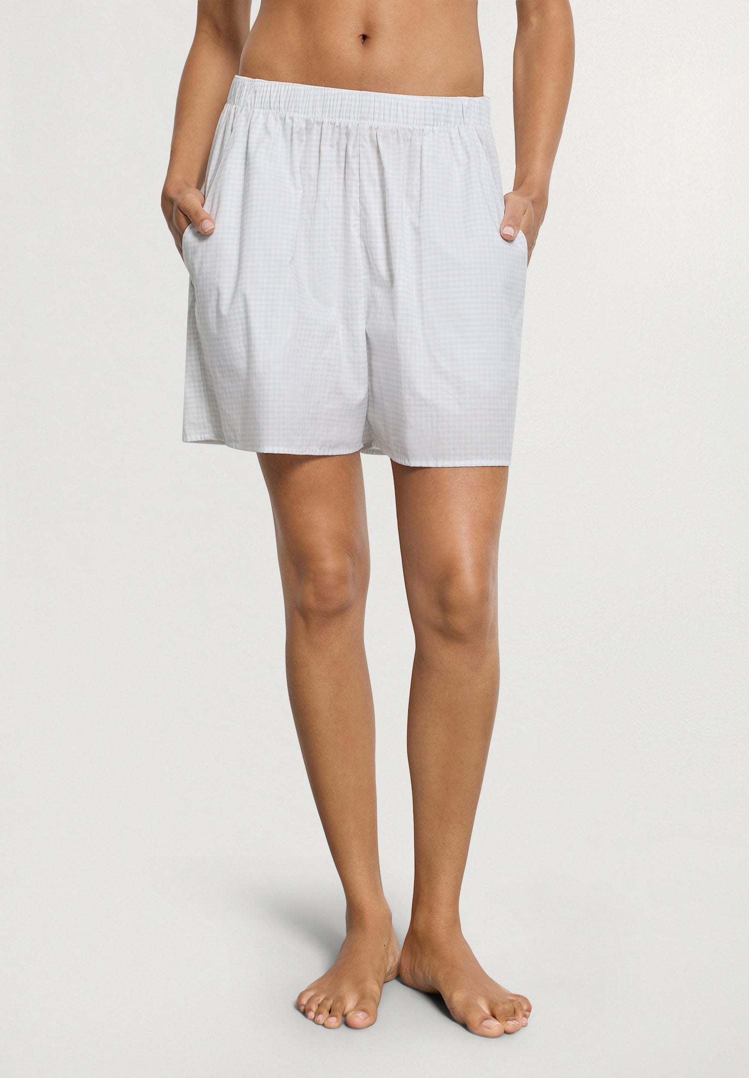 Sleep And Lounge Relaxed Cotton Shorts | Squared Sky 74854-3079