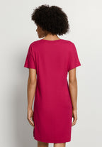 Sleep And Lounge Cotton V-Neck Nightdress 90cm | Light Sangria 74855-2465