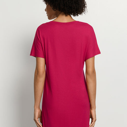 Sleep And Lounge Cotton V-Neck Nightdress 90cm | Light Sangria 74855-2465