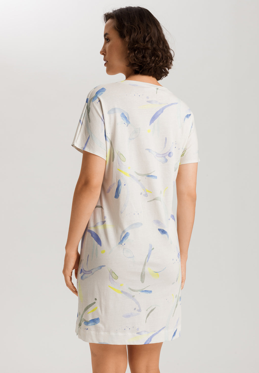 Sleep And Lounge Cotton V-Neck Nightdress 90cm | Dive Of Color 74855-3005