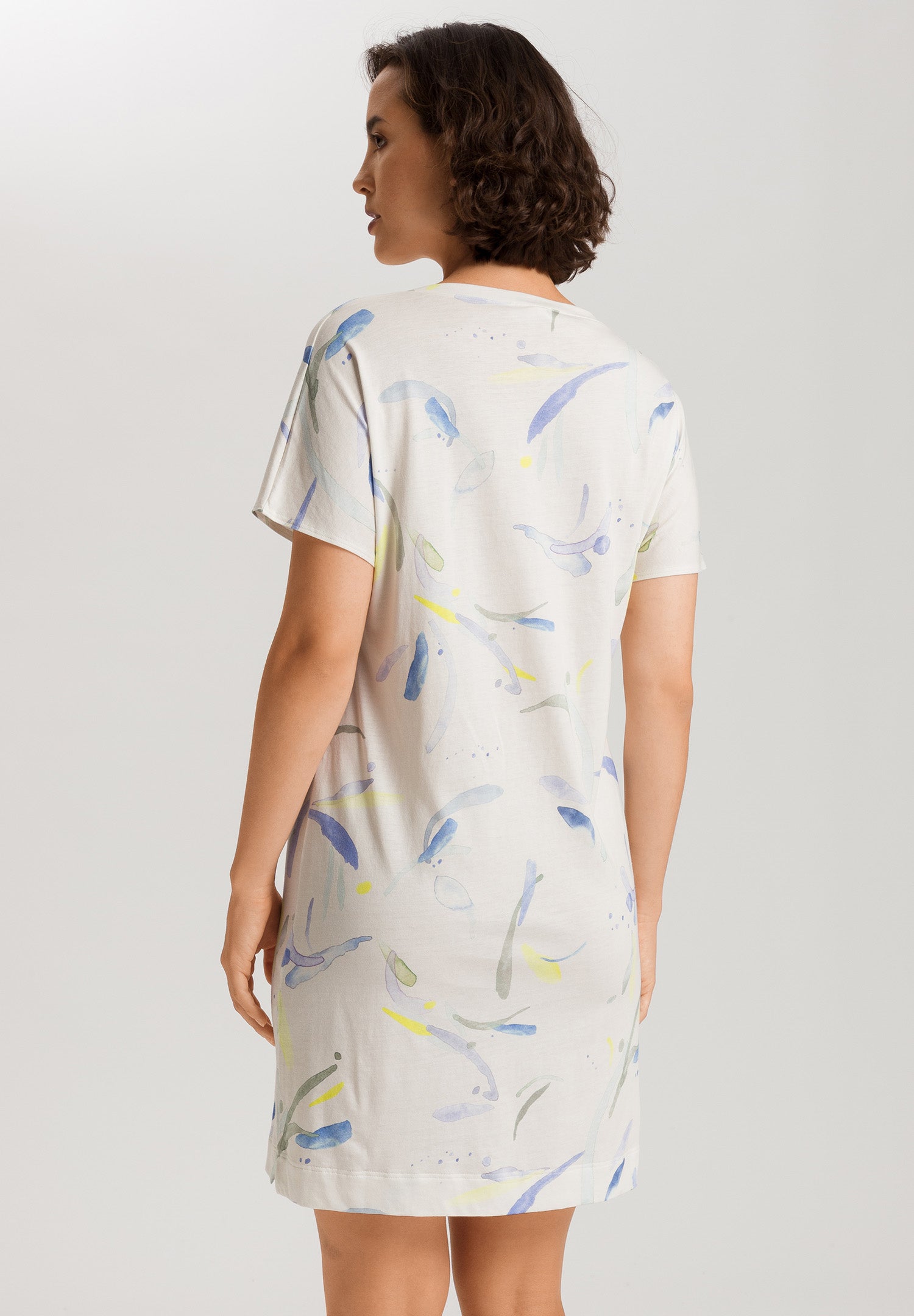 Sleep And Lounge Cotton V-Neck Nightdress 90cm | Dive Of Color 74855-3005